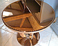 vintage french deco mirrored coffee table